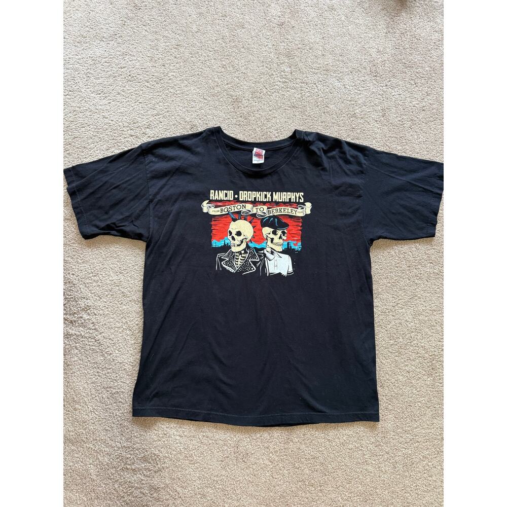 Rancid Dropkick Murphys Shirt Mens From Boston to Berkeley Tour 2017 2XL